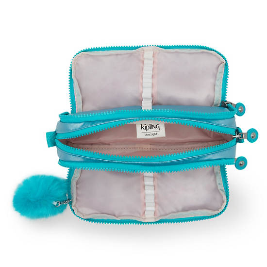 Kipling Gitroy Metallic Pencil Case Çanta Turkuaz | TR 1311DF